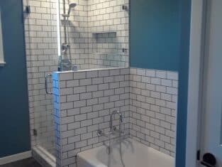 Bathroom shower and tub